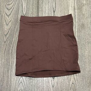 NWT Skims Swim High-Waisted Tube Skirt Cover-Up Swimwear Mini Cocoa Brown XS